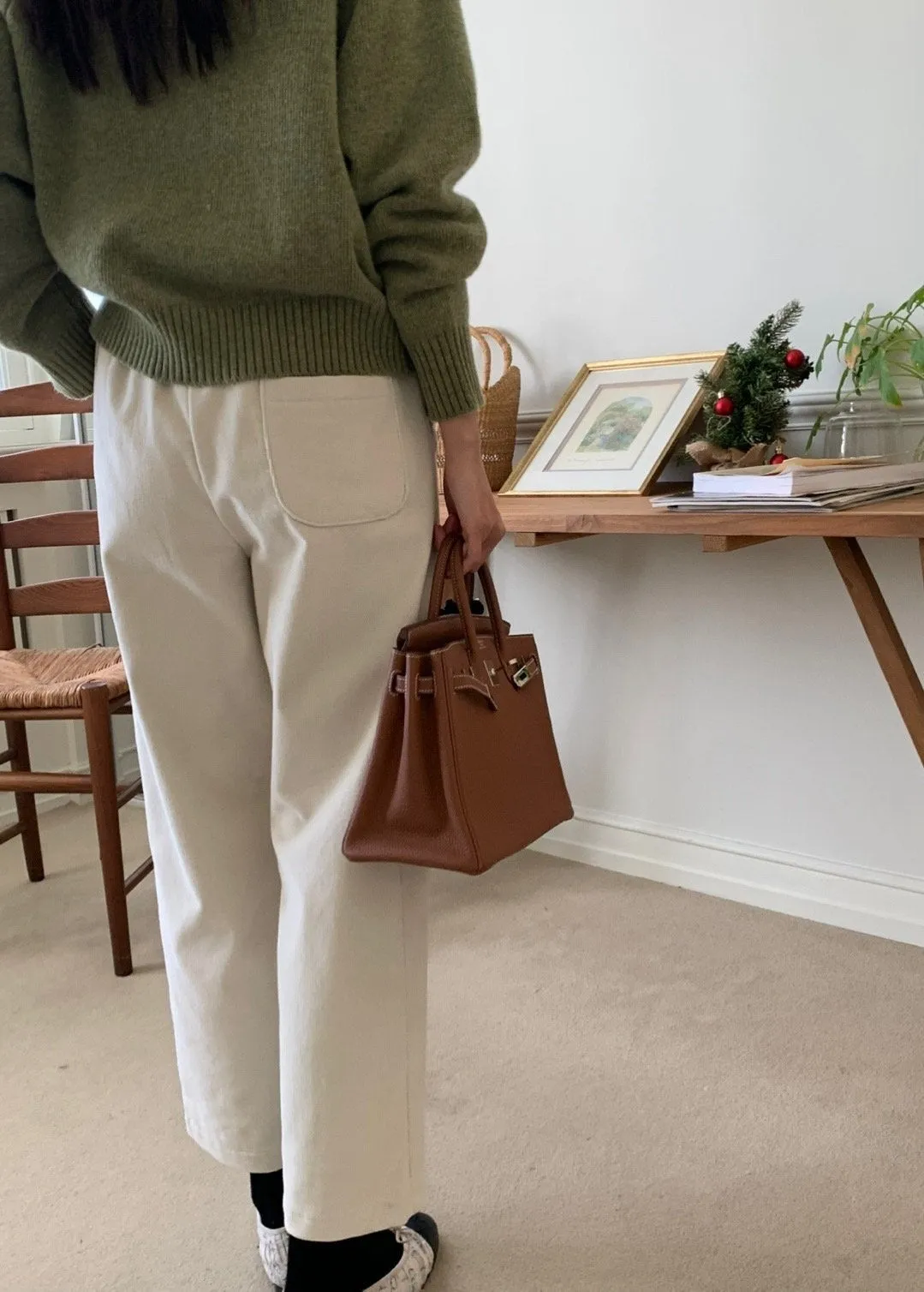 Warm Banded Corduroy Pants