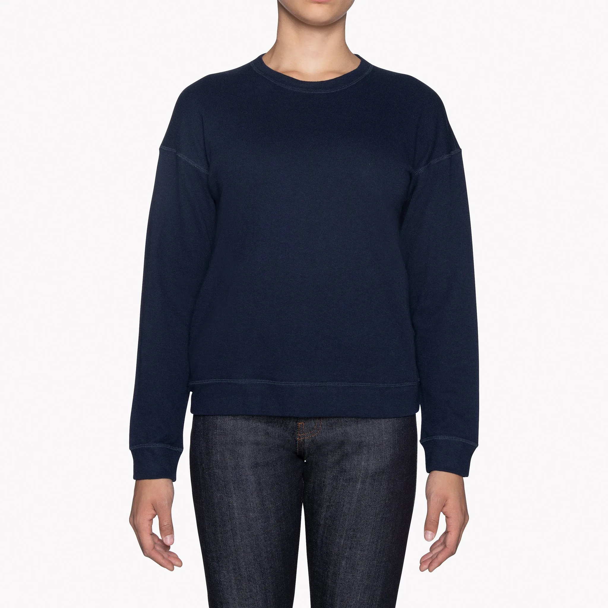 Women's Weekend Crew - Vintage Doubleface - Navy