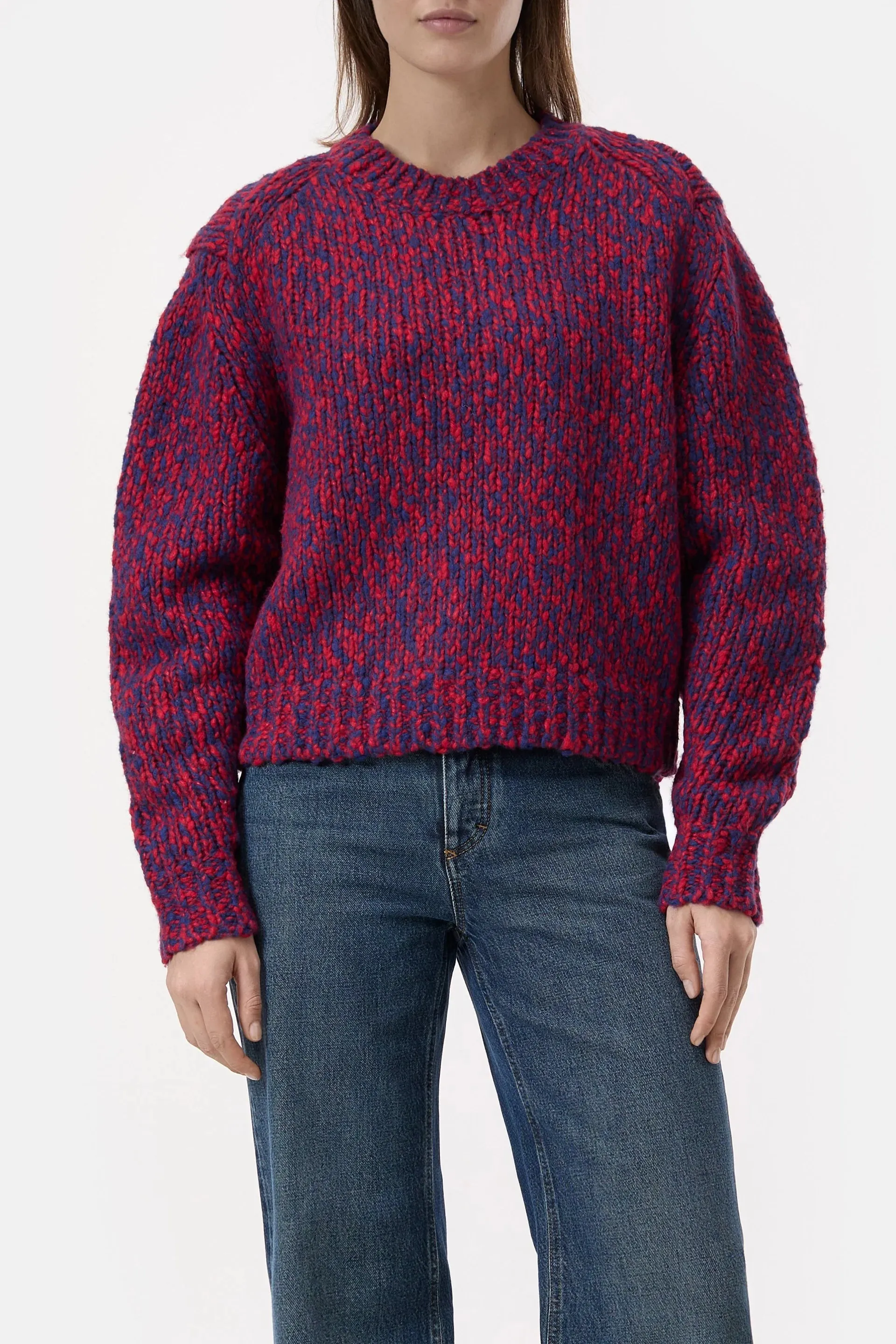 Wool Blended Jumper - Chili Pepper Red