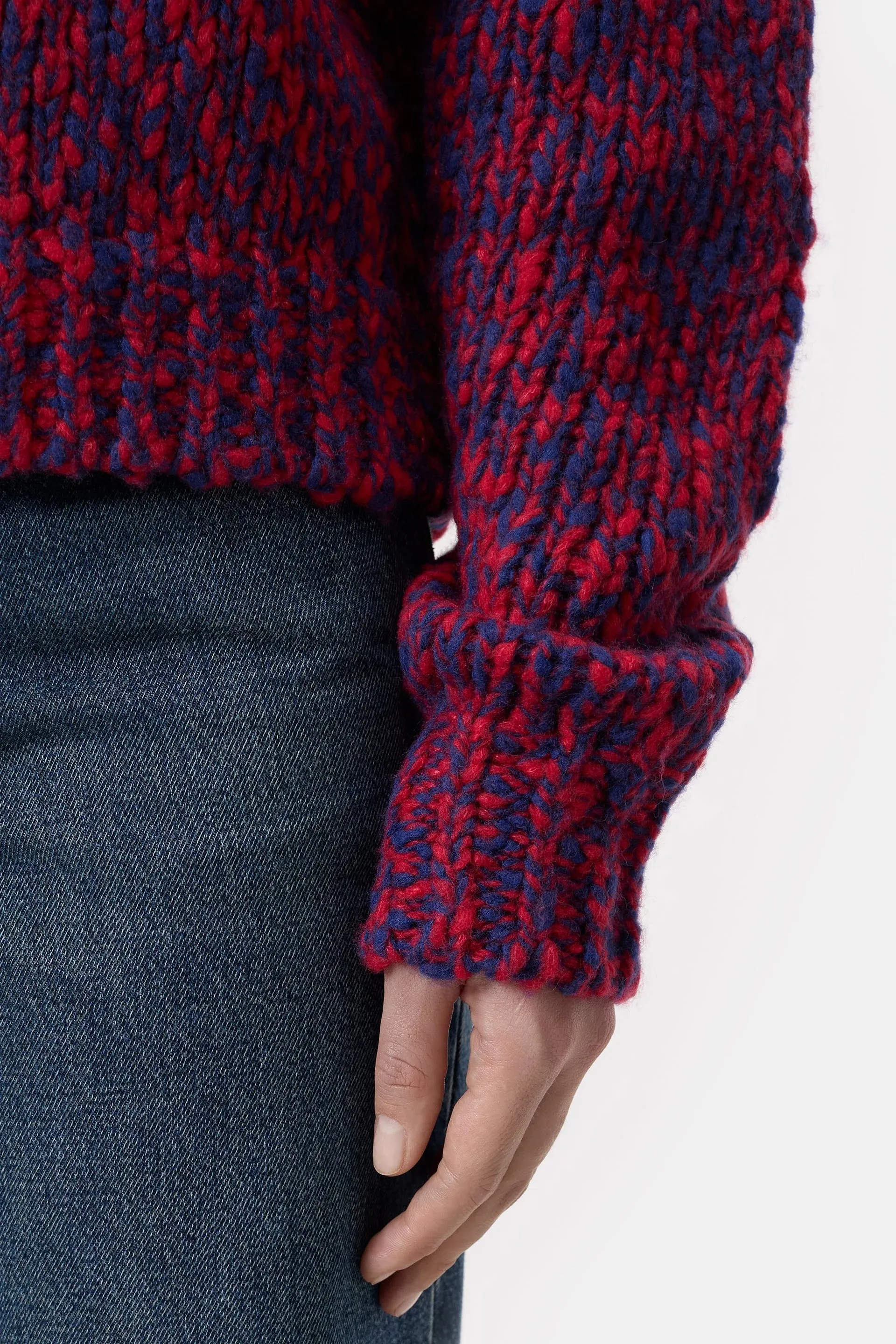 Wool Blended Jumper - Chili Pepper Red