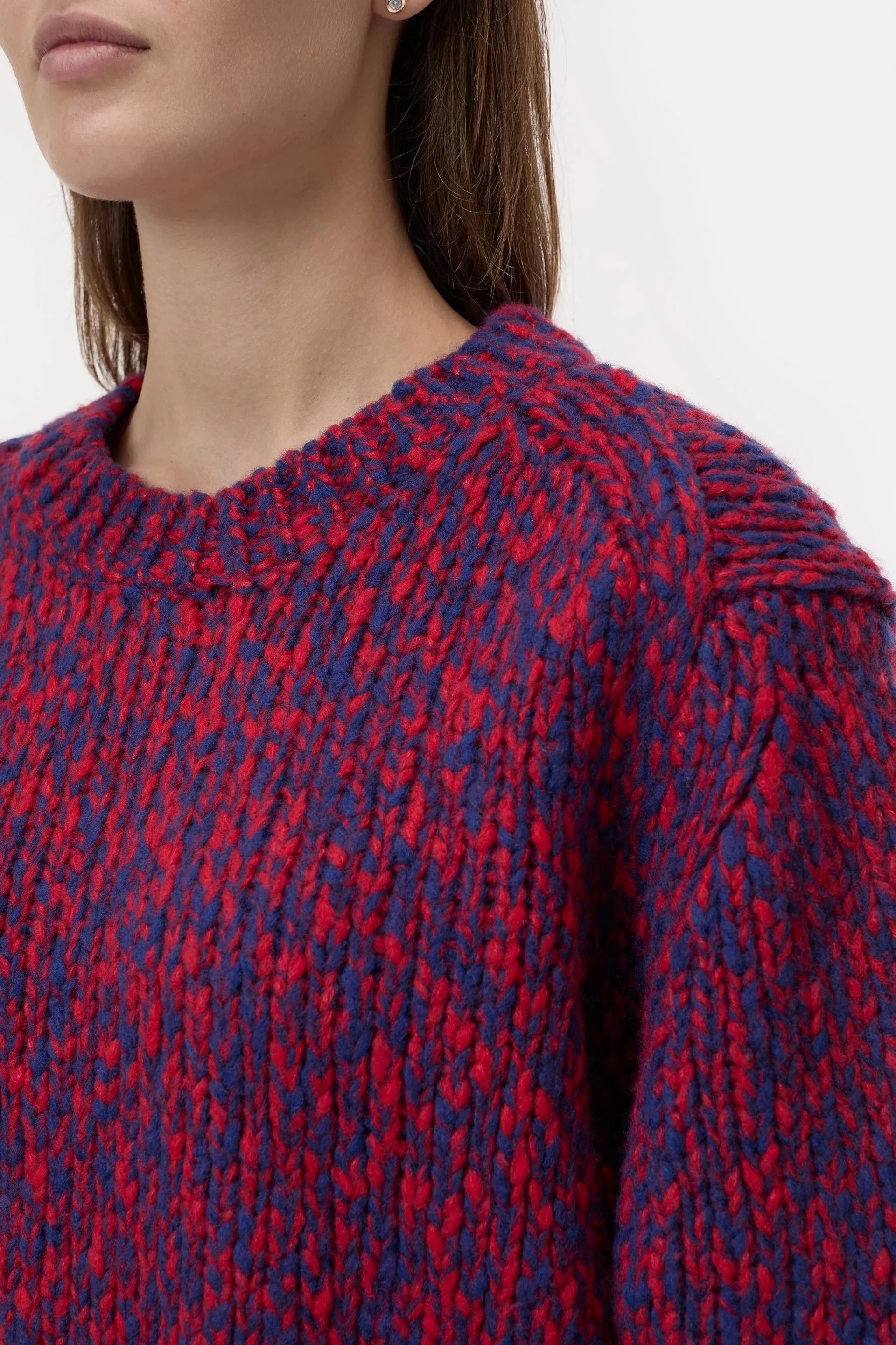 Wool Blended Jumper - Chili Pepper Red