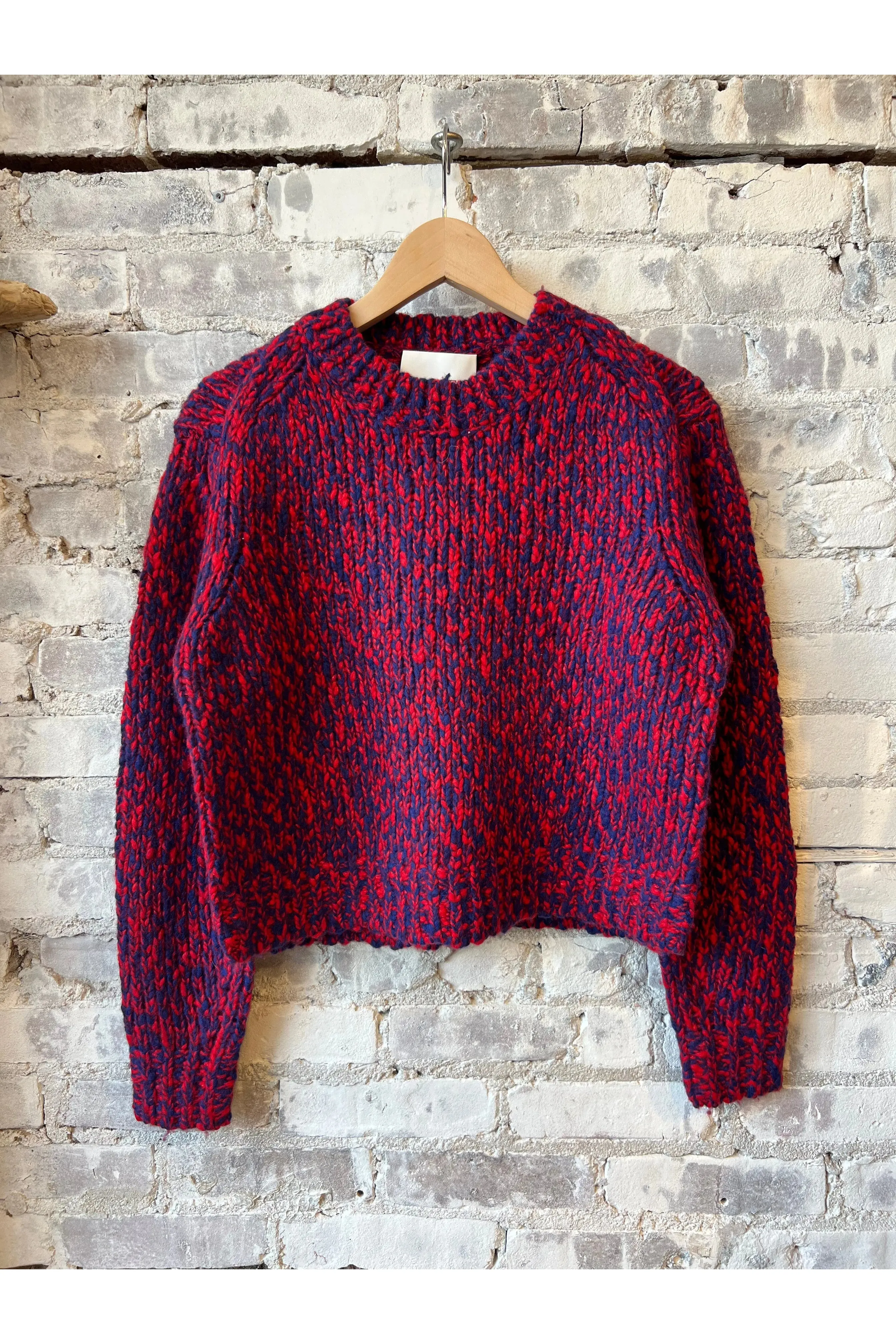 Wool Blended Jumper - Chili Pepper Red