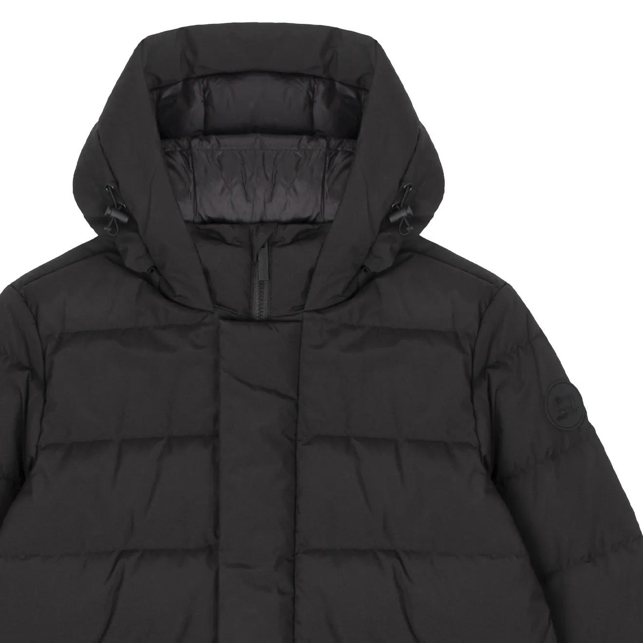 Woolrich High Tech Quilted Long Jacket Black